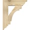 Ekena Millwork Merced Traditional Rough Sawn Bracket w/ Offset Brace, Douglas Fir, 6"W x 18"D x 22"H BKT0604X18X22MRC01RDF - alternate 2